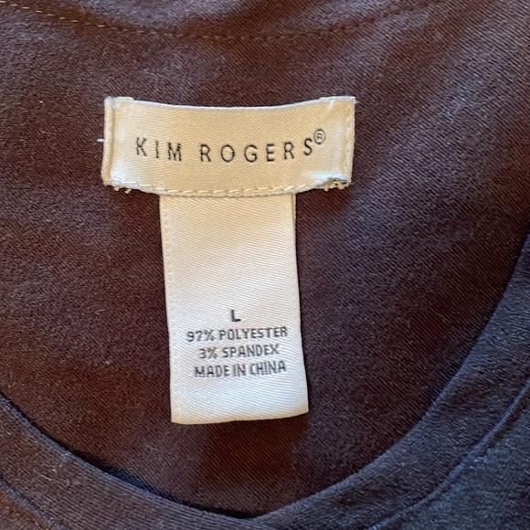 Kim Rogers Brown Faux Suede Jacket Size Large - Picture 2 of 7